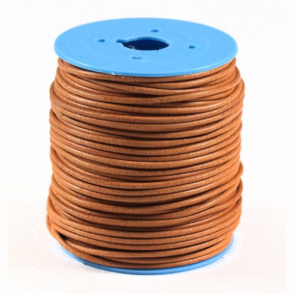 ROUND LEATHER CORD 2,5MM CAMEL COLOR