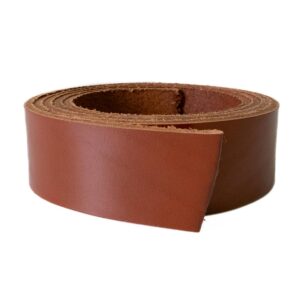 Couper les bandes pour la ceinture marron