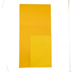 Morceaux de cuir de vachette &middot; Classic<span> - </span>Jaune, Panneau ( 60cm x 30cm )